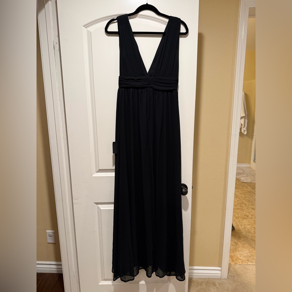 Lulu's Elegant Black Wedding Dress